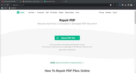 Repair PDF Online 